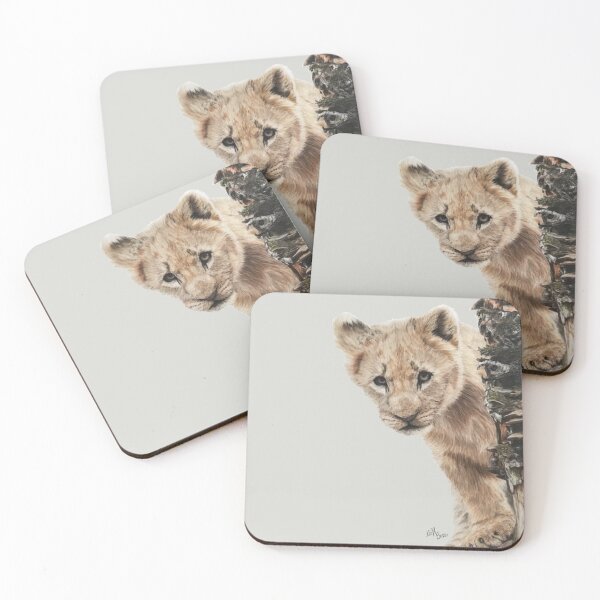 Item preview, Cute Brave Lion Cub | animal art designed and sold by NathBros.