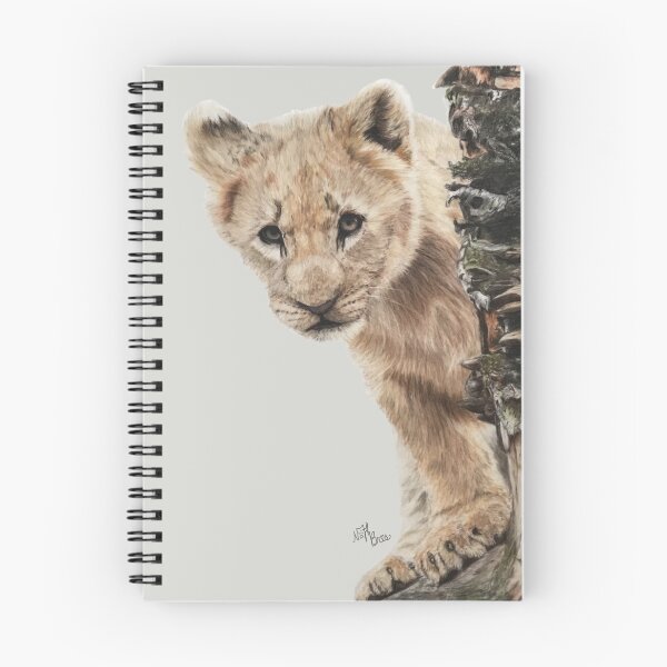 Item preview, Cute Brave Lion Cub | animal art designed and sold by NathBros.