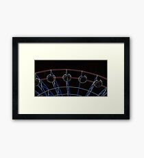 Glowing Ride Framed Print