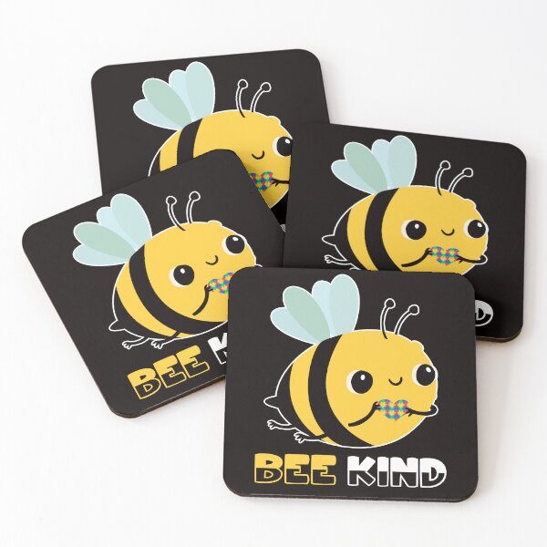 Item preview, Bee Kind Autism Awareness Autistic Puzzle Health Support designed and sold by TomGiantDesigns.