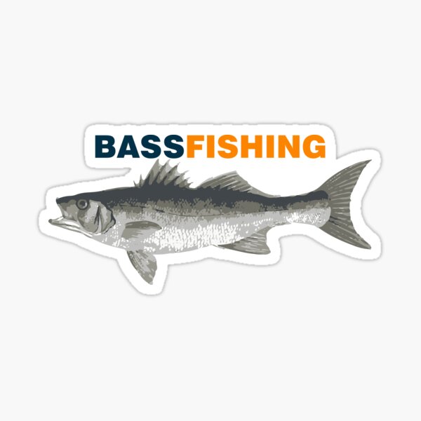Bass fishing Sticker for Sale by pixeldizajn