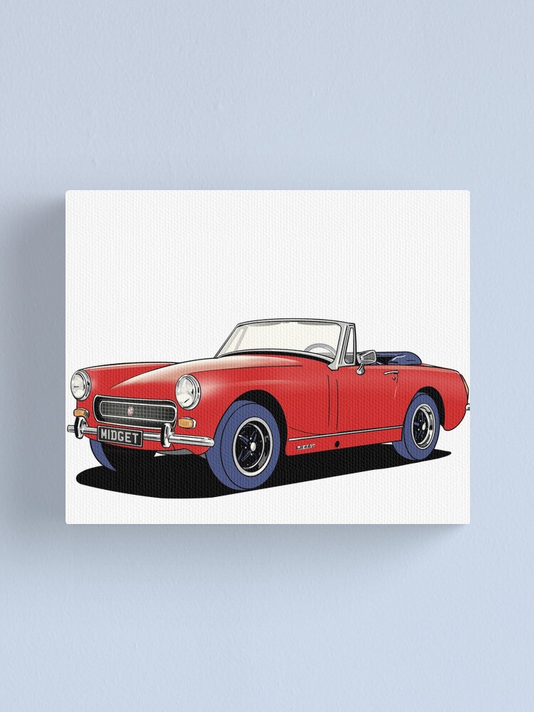 Classic car MG Midget in Red