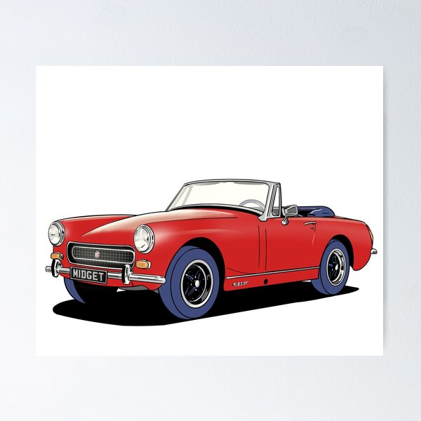 Classic car MG Midget in Red
