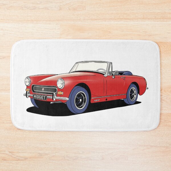 Item preview, Classic car MG Midget in Red designed and sold by Webazoot Industries - Car Art.