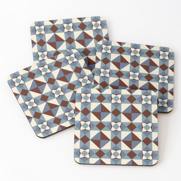 Item preview, Mid century tiles - 60's (blue) designed and sold by pakanta.
