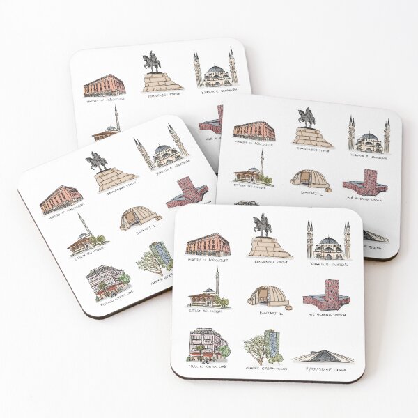 Item preview, Tirana, Albania different sites in the city designed and sold by NaliniLe.