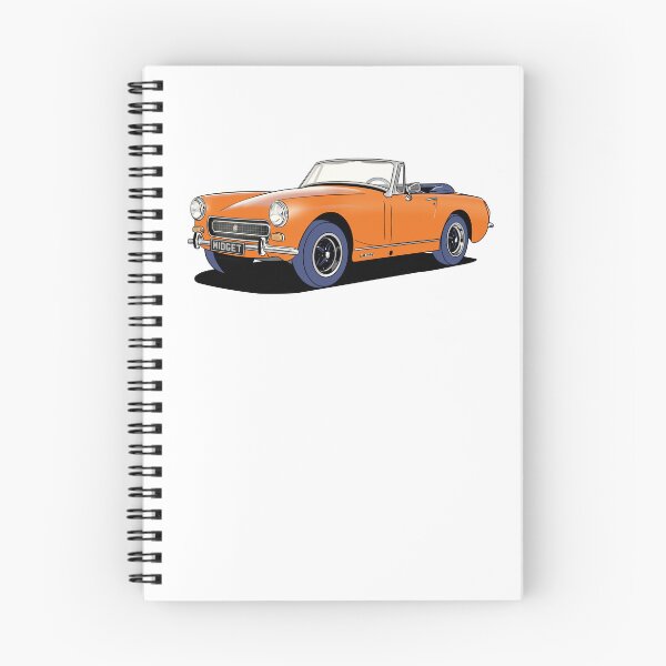 Artikelvorschau, MG Midget in Orange entworfen und verkauft von Webazoot Industries - Car Art.