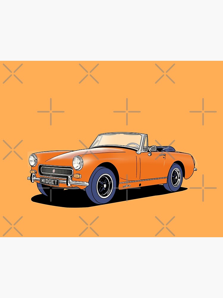 MG Midget in Orange