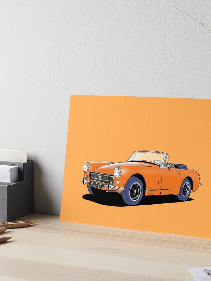 MG Midget in Orange