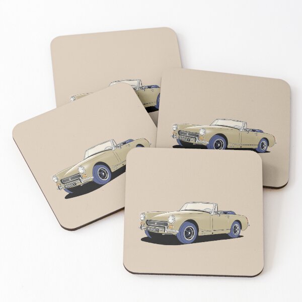 Item preview, MG Midget in tan designed and sold by Webazoot Industries - Car Art.