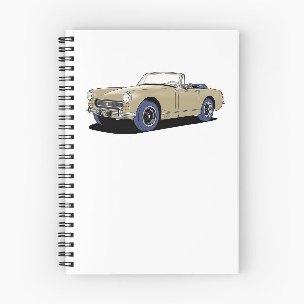Artikelvorschau, MG Midget in Hellbraun entworfen und verkauft von Webazoot Industries - Car Art.