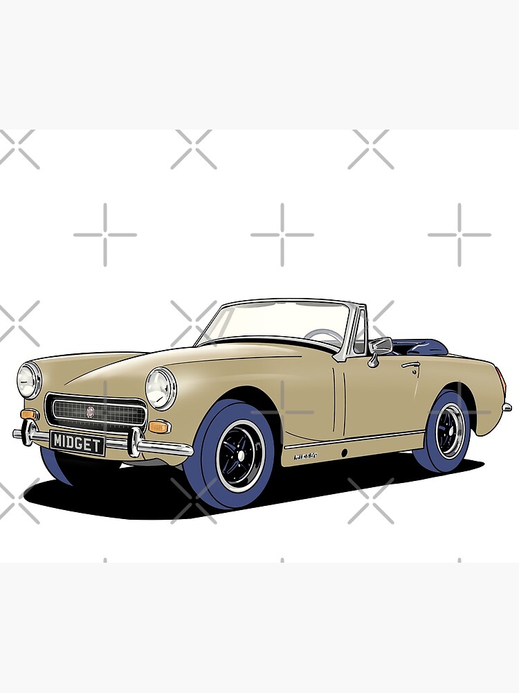 MG Midget in tan