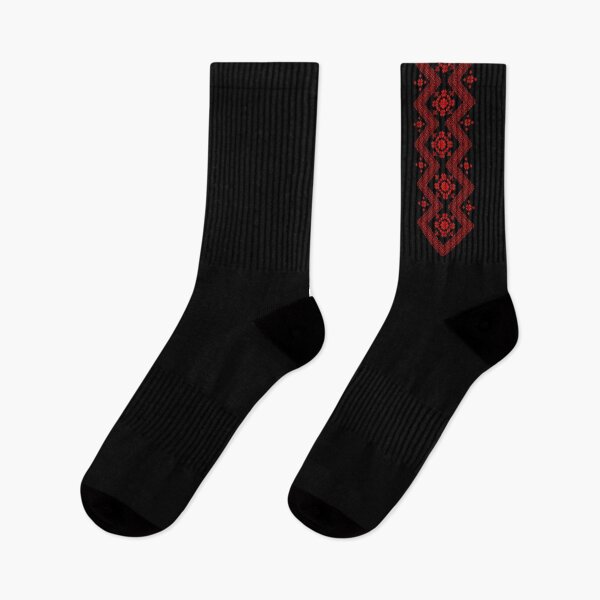 Item preview, Ukrainian Ornaments, ukrainian vyshyvanka ornament | European Ukrainian Ladies Embroidery Floral Design Red Black Flowers Ukrainian Souvenir For Her designed and sold by GaliaTati.