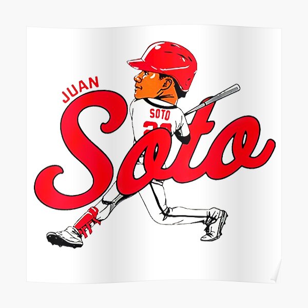  Juan Soto Washington Nationals Poster Print, Baseball Player,  Real Player, Juan Soto Decor, ArtWork, Canvas Art, Posters for Wall SIZE  24''x32'' (61x81 cm): Posters & Prints