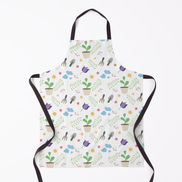 Item preview, Happy Gardening Seamless Pattern designed and sold by pearl-carnation.