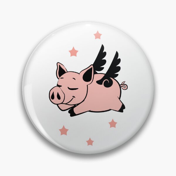 Item preview, Flying Pig with Angel Wings Fly Pigs  designed and sold by Blok45.