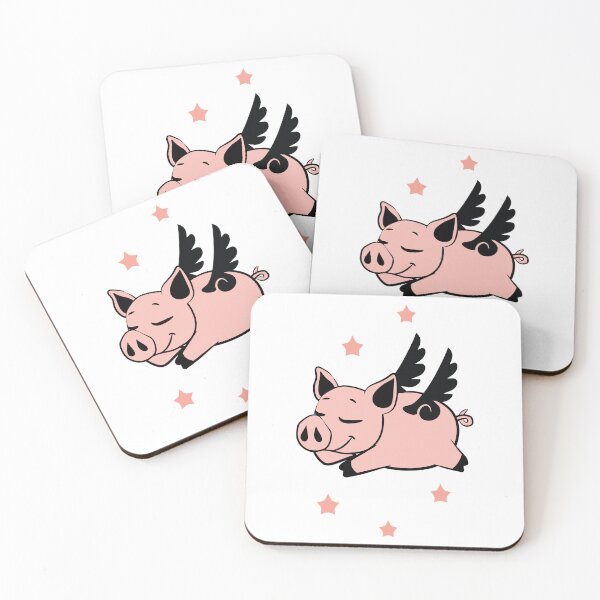 Item preview, Flying Pig with Angel Wings Fly Pigs  designed and sold by Blok45.