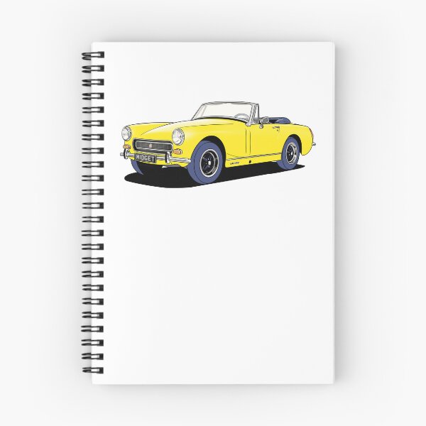 Artikelvorschau, MG Midget in Gelb entworfen und verkauft von Webazoot Industries - Car Art.