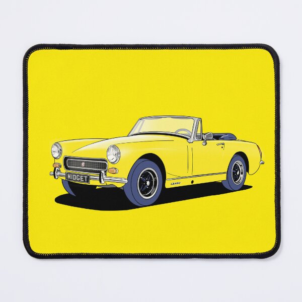 Item preview, MG Midget in yellow designed and sold by Webazoot Industries - Car Art.
