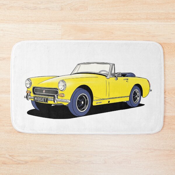 Item preview, MG Midget in yellow designed and sold by Webazoot Industries - Car Art.