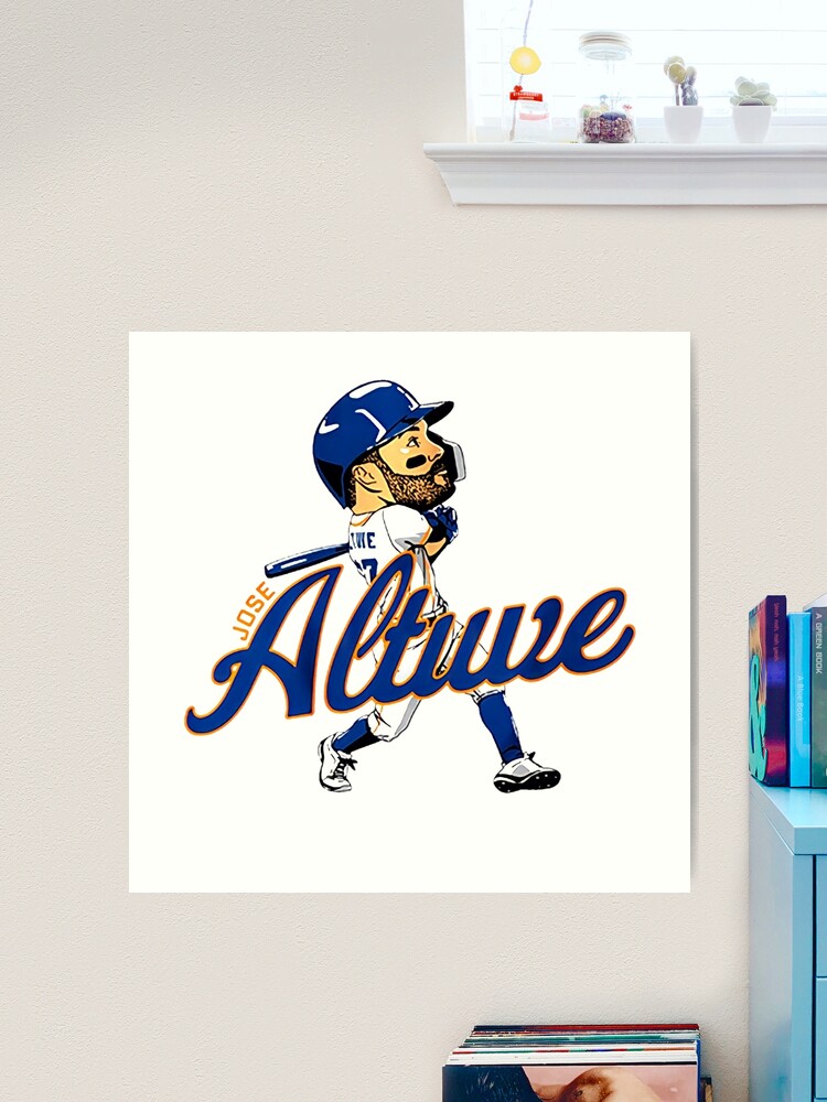 Jose Altuve Jersey Sticker Poster for Sale by isabelwfashley