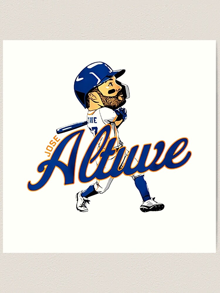 Jose Altuve Jersey Sticker Poster for Sale by isabelwfashley