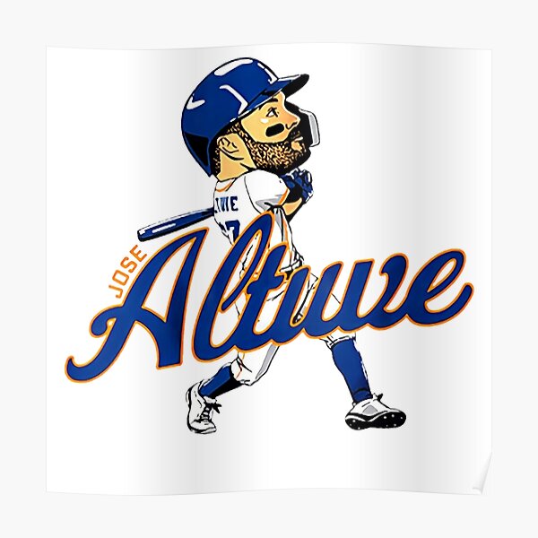 Jose Altuve Throwing Houston Astros Baseball Poster Man Cave 