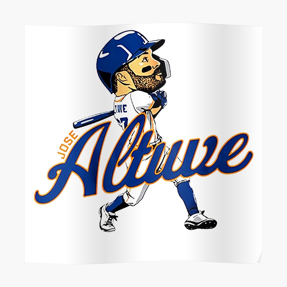 Jose Altuve Jersey Sticker Poster for Sale by marpmmaude