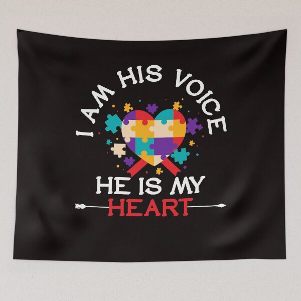 Item preview, Autism Awareness Heart Puzzle Autistic Children Son Daughter designed and sold by TomGiantDesigns.