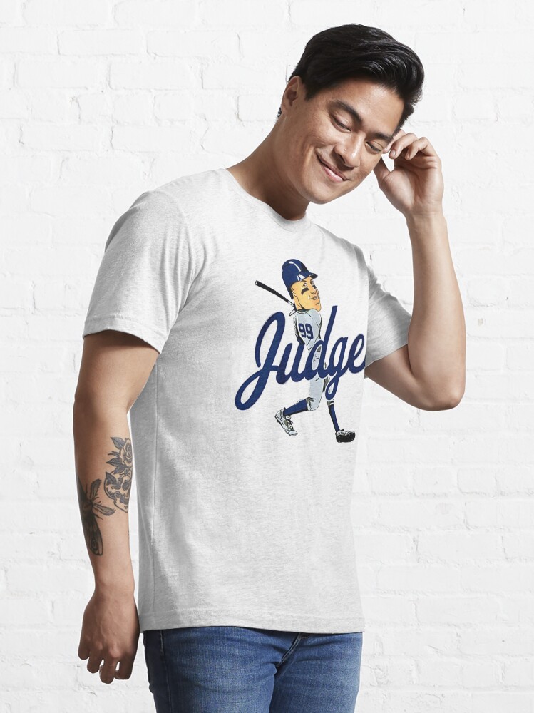 Men's New York Yankees Aaron Judge Charcoal Caricature Tri-Blend T-Shirt