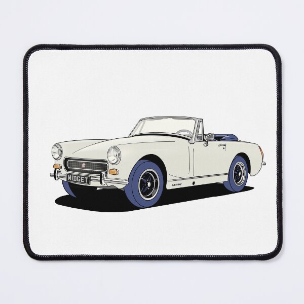 Item preview, MG Midget in white designed and sold by Webazoot Industries - Car Art.