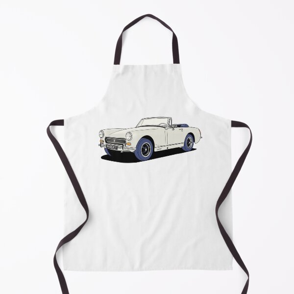Item preview, MG Midget in white designed and sold by Webazoot Industries - Car Art.