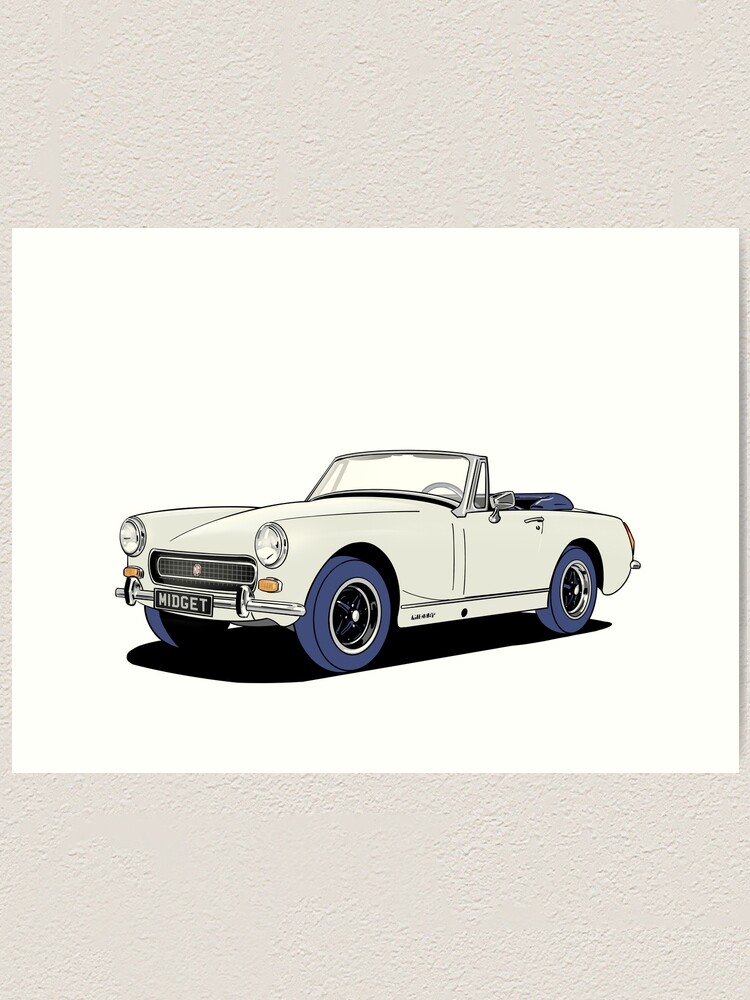 MG Midget in white