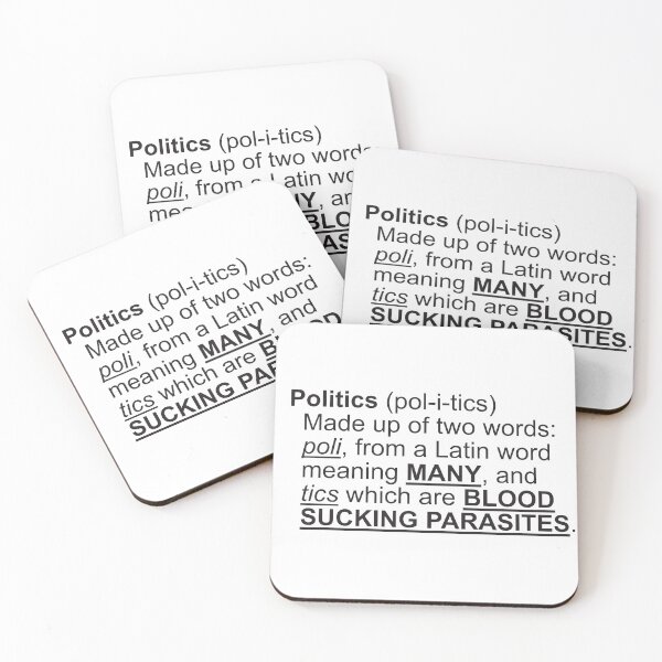 Item preview, Politics Defined (Black) designed and sold by trueIDdesigns.