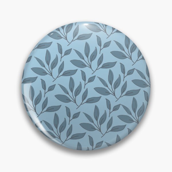 Item preview, Delicate cute blue foliage pattern designed and sold by Thegentleshop.