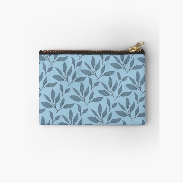 Item preview, Delicate cute blue foliage pattern designed and sold by Thegentleshop.