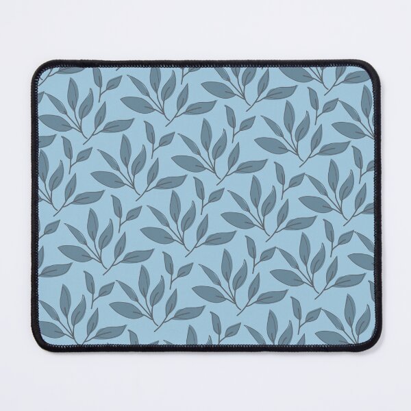 Item preview, Delicate cute blue foliage pattern designed and sold by Thegentleshop.
