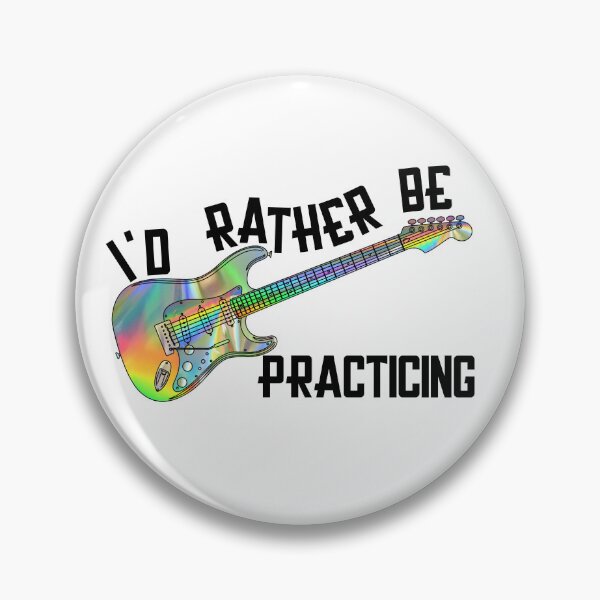 Item preview, I'd Rather Be Practicing - Holo Electric Guitar designed and sold by bloody-L.