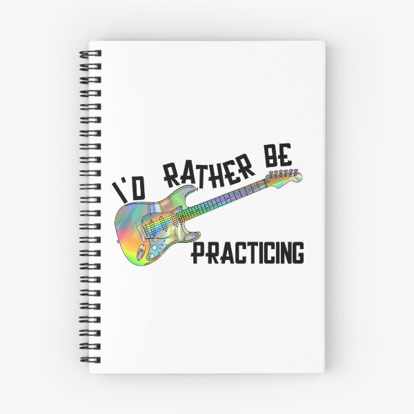 Item preview, I'd Rather Be Practicing - Holo Electric Guitar designed and sold by bloody-L.