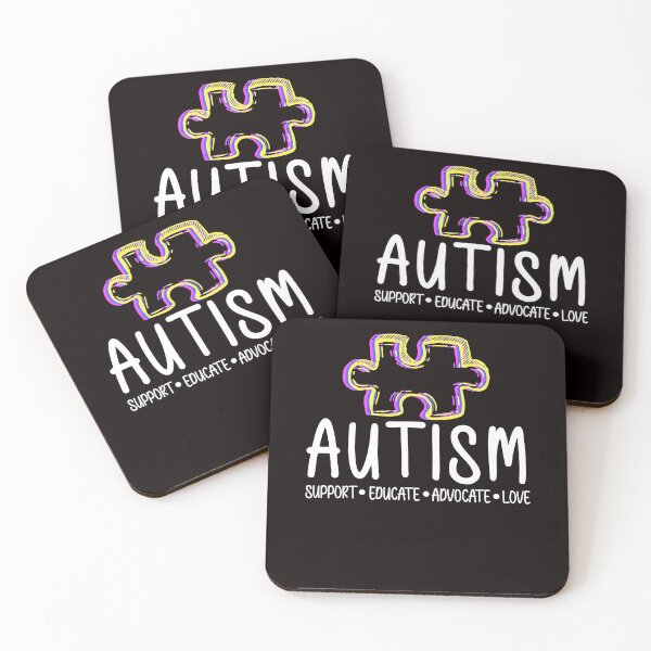 Item preview, Support Educate Advocate Love Autism Awareness Puzzle Ribbon designed and sold by TomGiantDesigns.