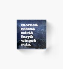 Titles Acrylic Block