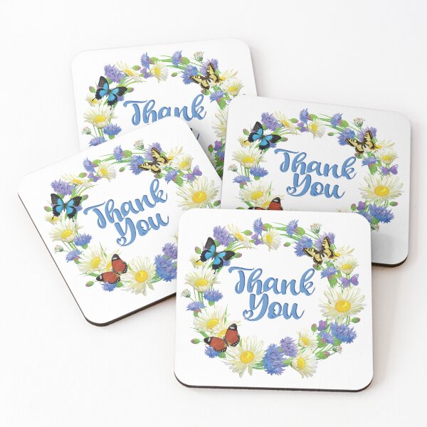 Item preview, Thank You Note - Handwritten Floral Thanks designed and sold by TravelScientist.