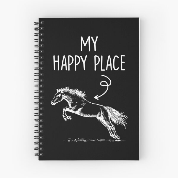 Item preview, Riders Horses My Happy Place Horse Riding Girls Women Ladies designed and sold by Lenny Stahl.