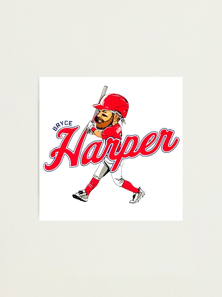 "Bryce Harper cartoon " Photographic Print for Sale by Gid-Var | Redbubble