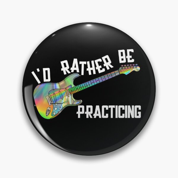 Item preview, I'd Rather Be Practicing - Holo Guitar designed and sold by bloody-L.