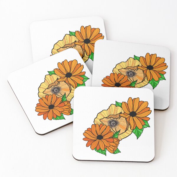 Item preview, Poppy & African Daisies designed and sold by cactus-ink.