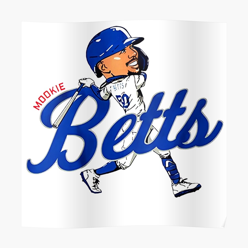 Mookie Betts cartoon  Sticker for Sale by Jeff Brandon