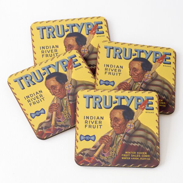 Item preview, Tru-Type Indian River Fruit Crate Label Retro Artwork designed and sold by MtWoodsonSales.