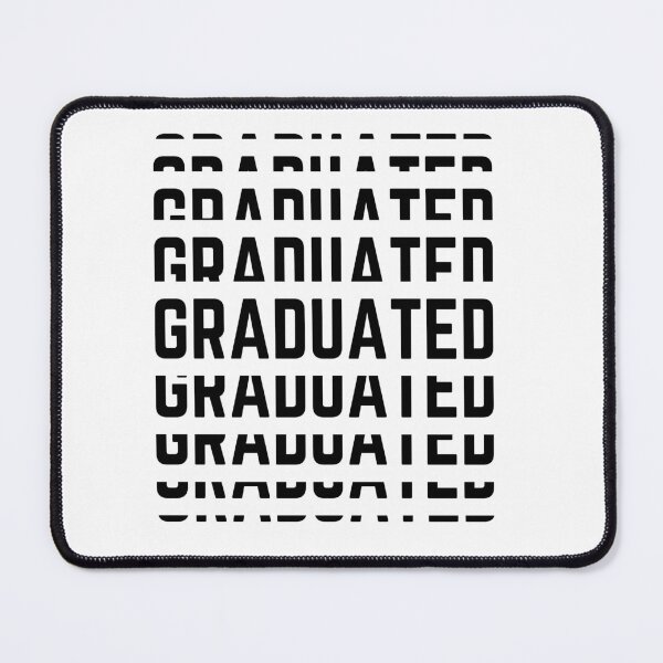 Item preview, Graduated and graduation stacked text  designed and sold by Chaos-Touch.