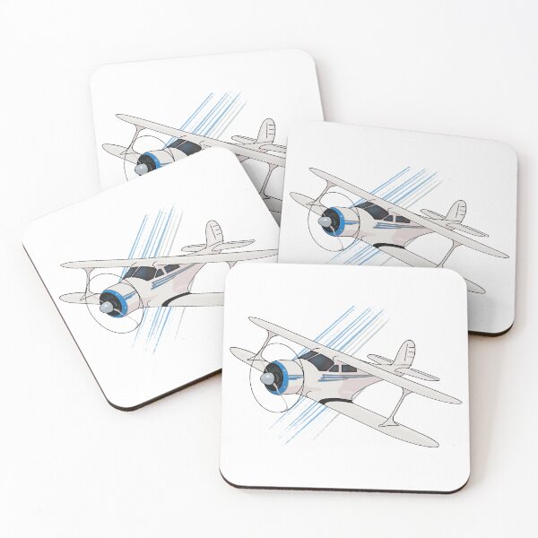 Item preview, Beechcraft Staggerwing White and Blue designed and sold by RampRatGear.